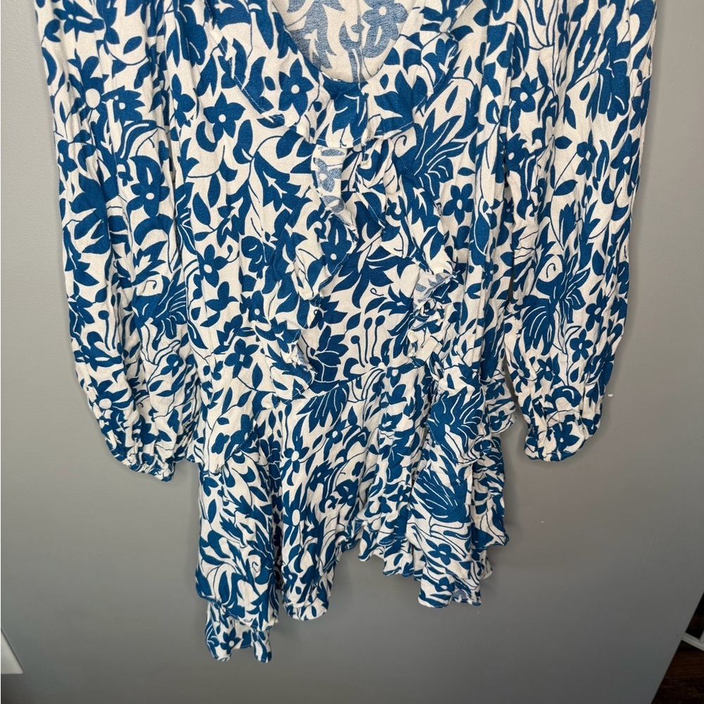Free People Rebecca Floral Print Ruffle Dress - Picture 5 of 12